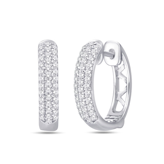 Diamond Hoop Earring