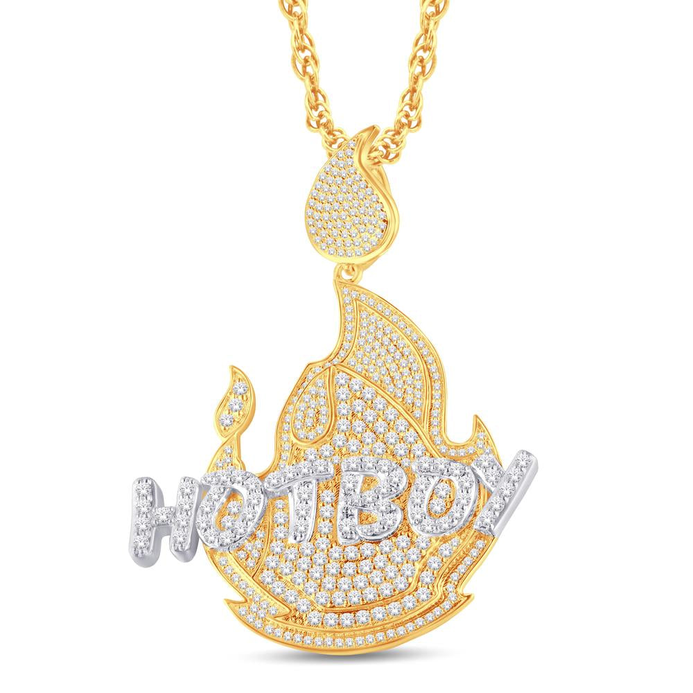 10K Yellow Gold 1.00 Carat Diamond Hot Boy Hip Hop Pendant | Iced Out Bling