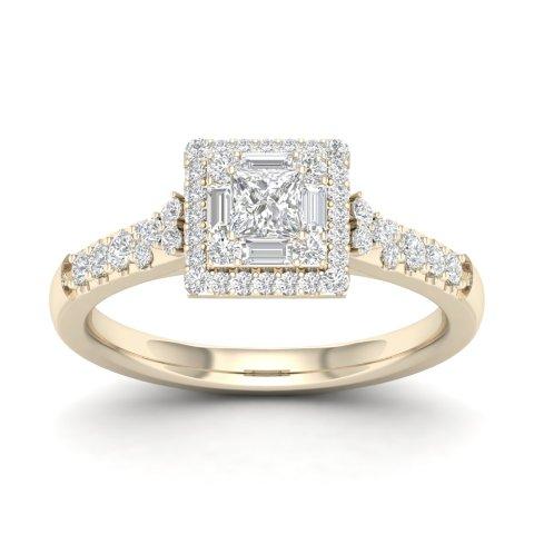 Elegance Defined: 14K 0.50CT D-Ladies Rings