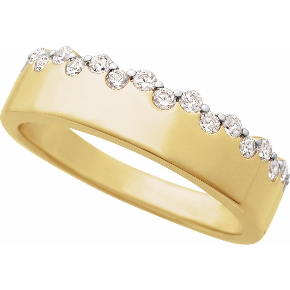 14K Yellow 1/3 CTW Natural Diamond Ring