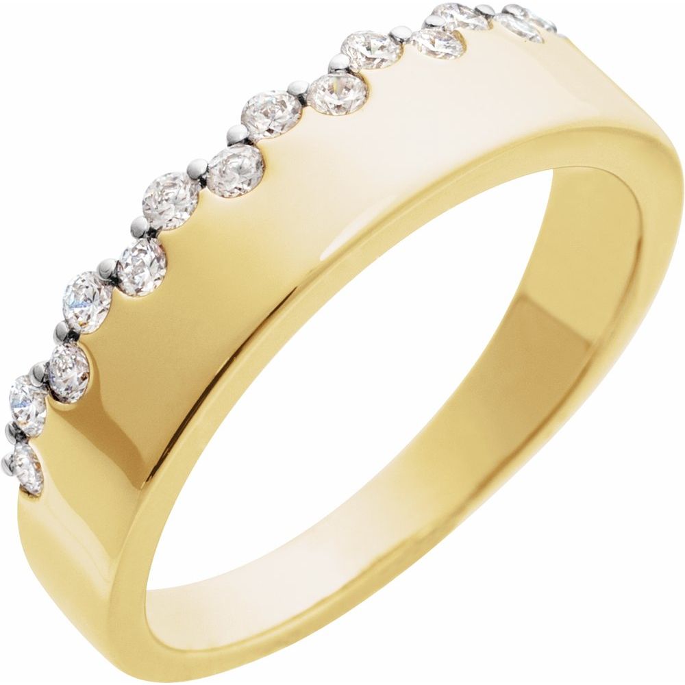 14K Yellow Gold 1/3 CTW Natural Diamond Ring