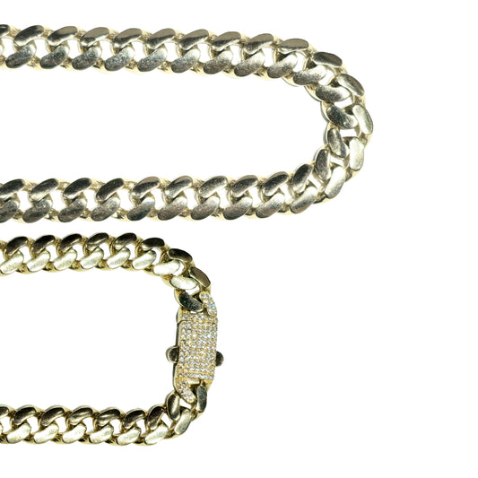 10KT Monaco Styled Chain Necklace - Elegant Gold Jewelry