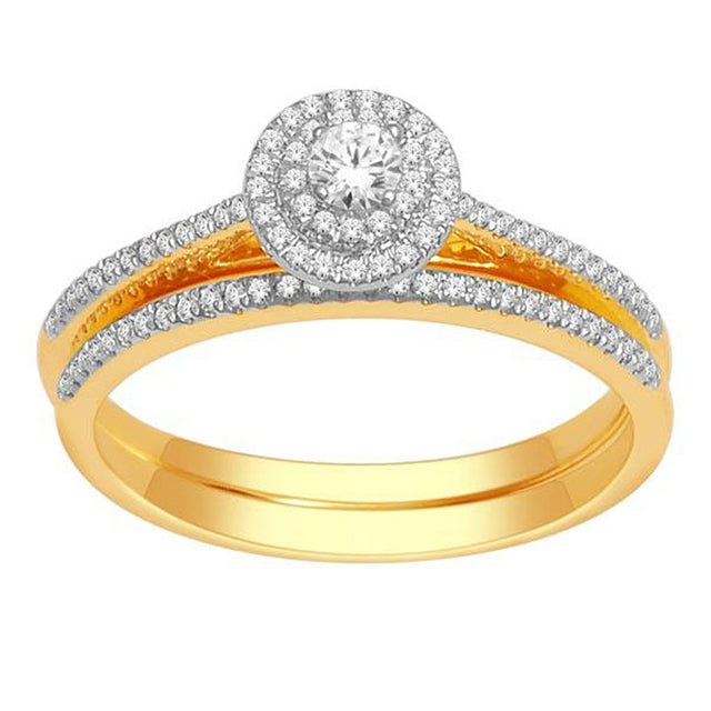 Radiant Splendor: 10K 0.33CT D-Ladies Rings