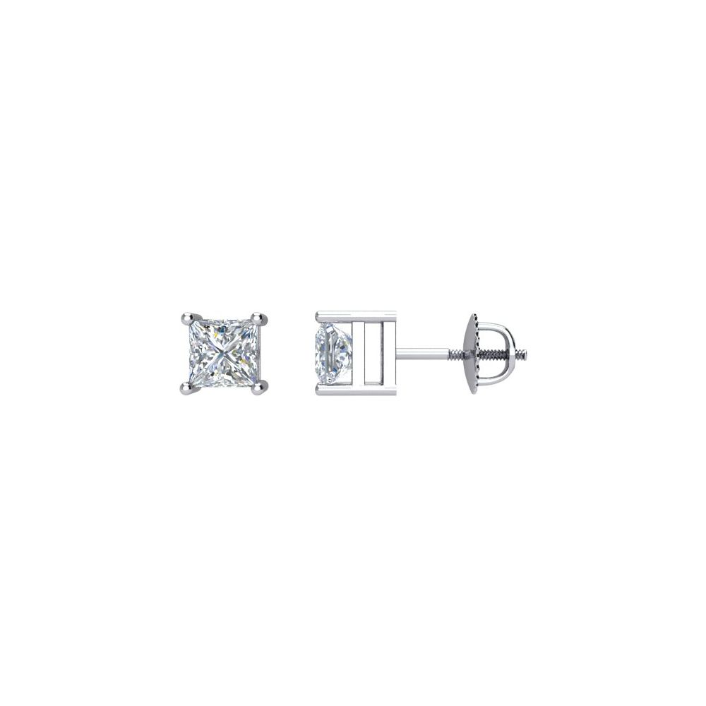 2CT Diamond Stud Earring Picasso