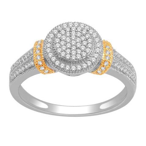 Dazzling Brilliance: 14K Gold 0.25CT Diamond Ladies' Rings