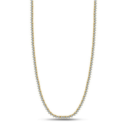 Radiant Opulence: 10K 1.83-2.19CT D-Necklace