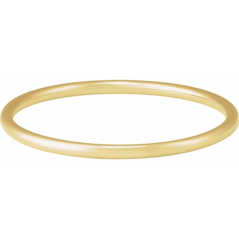 14K Yellow 4 mm Bangle 7 1/2" Bracelet