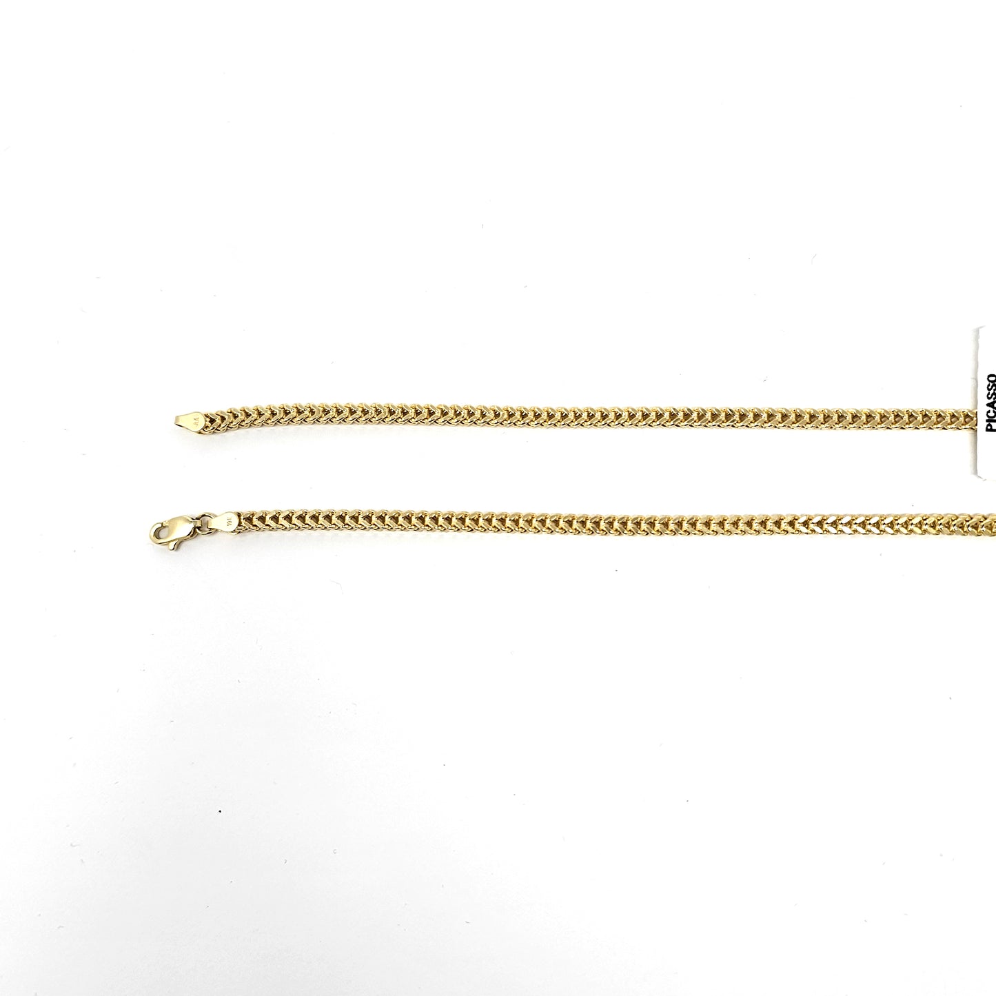 Elegant 10KT Hollow Franco Chain 22-Inch 3mm: Timeless Style