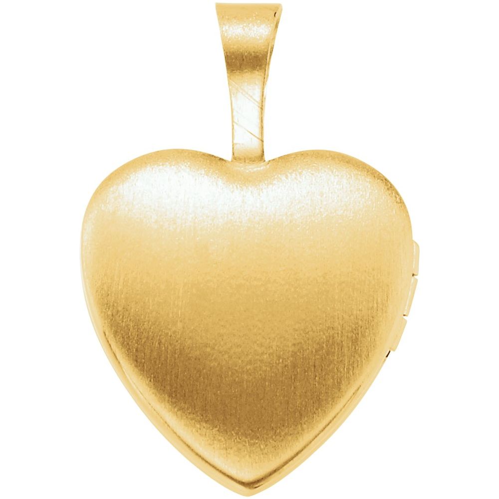 Heart Cross Locket in 14K Yellow Gold-Plated Silver