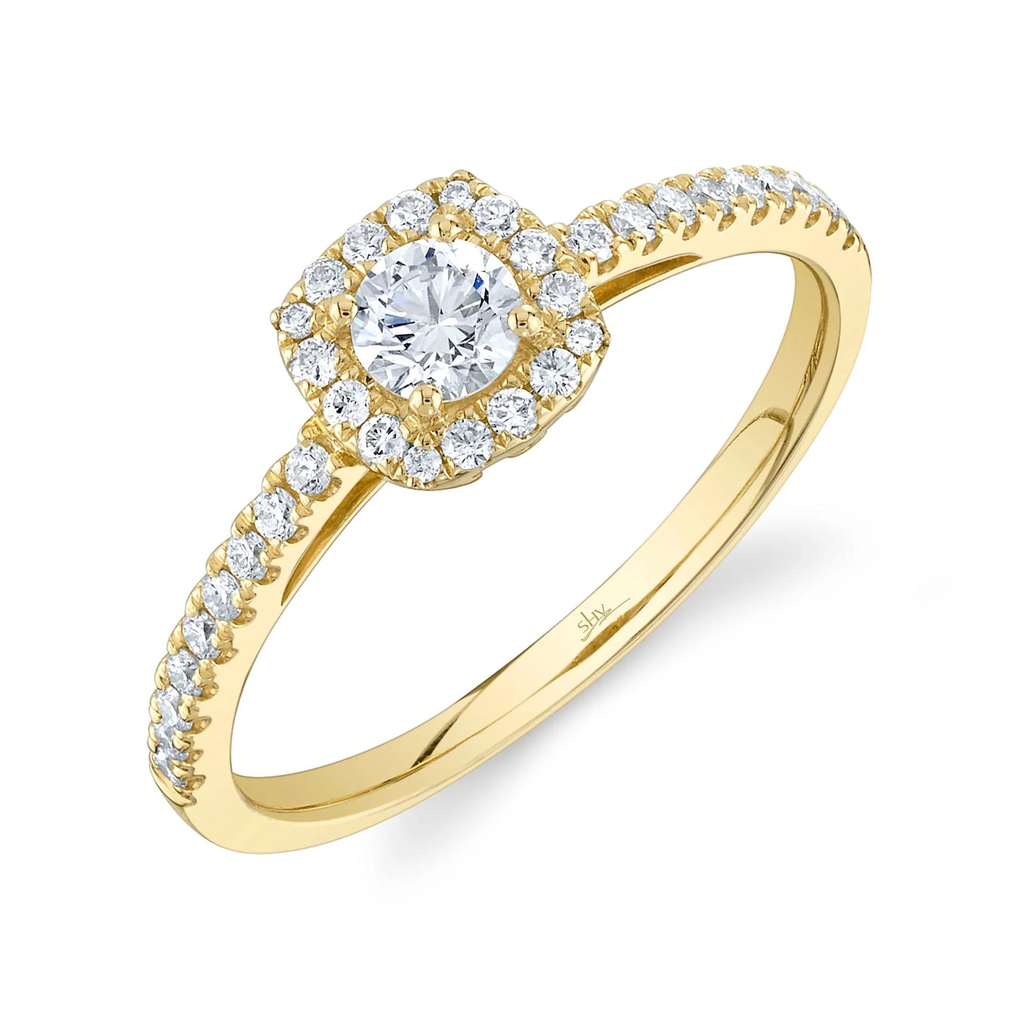 0.46CT ROUND DIAMOND ENGAGEMENT RING