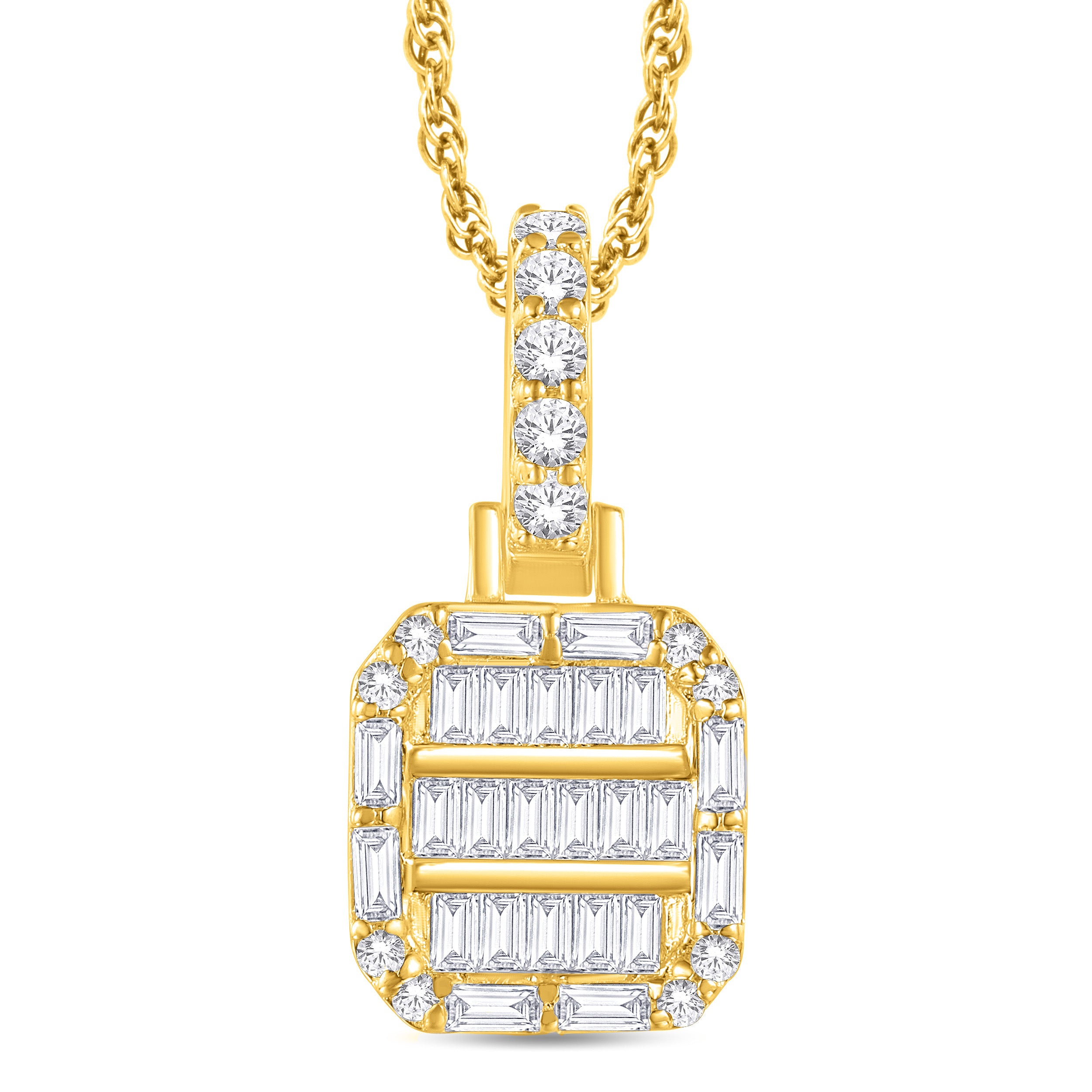 ❗️CLEARANCE❗️vintage 10k yellow gold diamond shape sale pendant