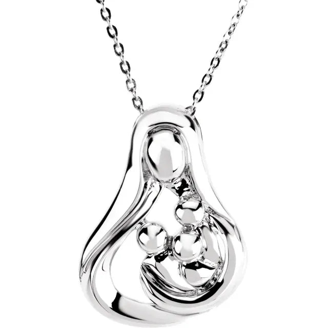 Sterling Silver 1 Child Mother's Embrace 16" Necklace